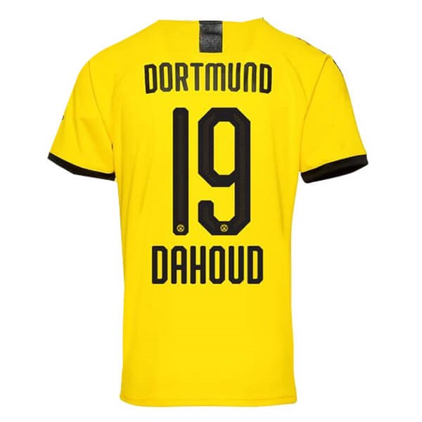 Tailandia Camiseta Borussia Dortmund NO.19 Dahoud 1ª 2019-2020 Amarillo